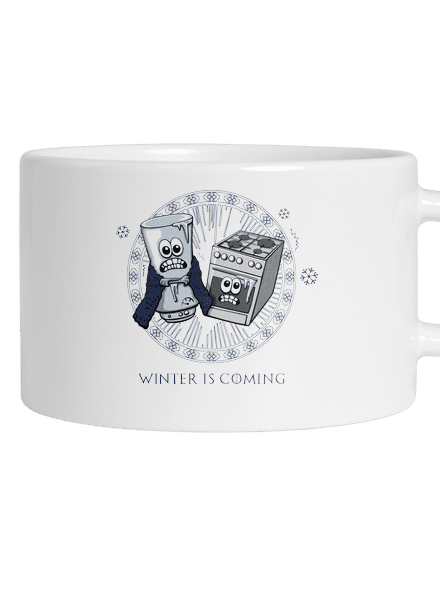 Winter is coming hrnček makronka White
