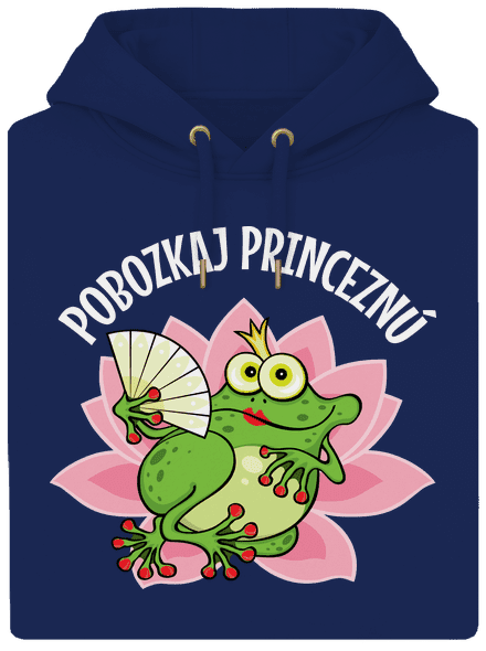 Pobozkaj princeznú a princa unisex mikina premium Navy