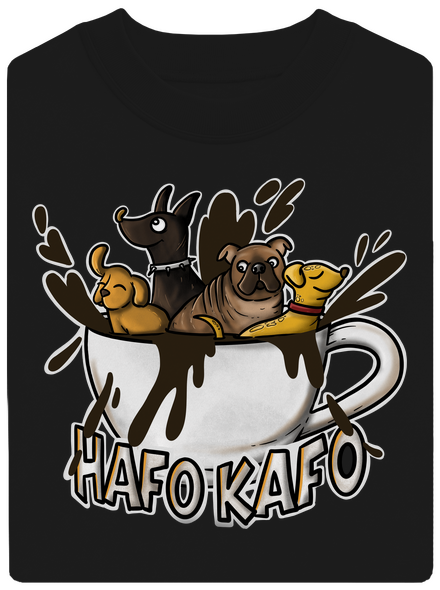 Hafo kafo unisex mikina bez kapucne Black