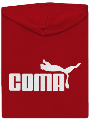 Coma pánska mikina na zips Red