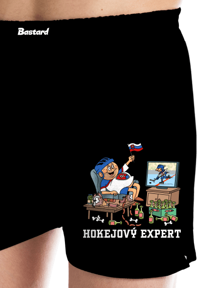 Hokejový expert pánske trenky Black