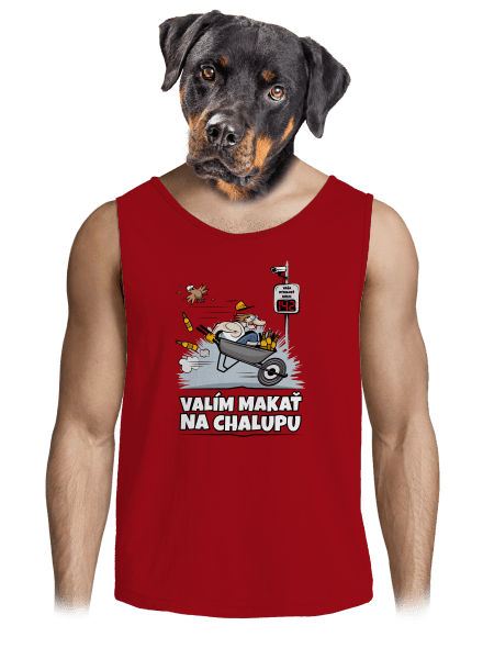 Valím na chalupu pánske tielko Red