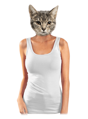 Bez potlače dámske tielko klasické White