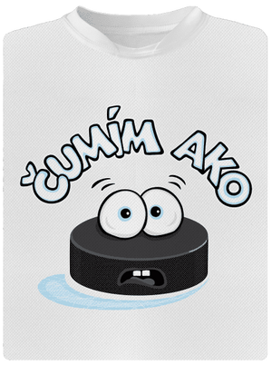 Čumím ako puk detské športové tričko White