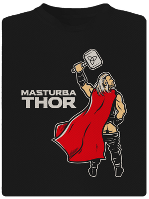 Masturbathor pánske športové tričko Black
