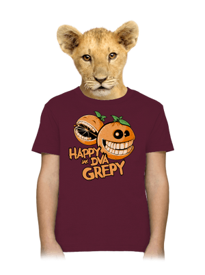 Happy grepy detské tričko Burgundy