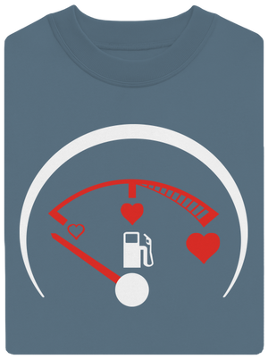 Plnú prosím unisex mikina bez kapucne Nordic Blue