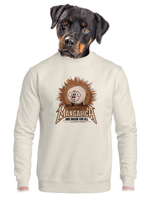 Mangalica unisex mikina bez kapucne Off White