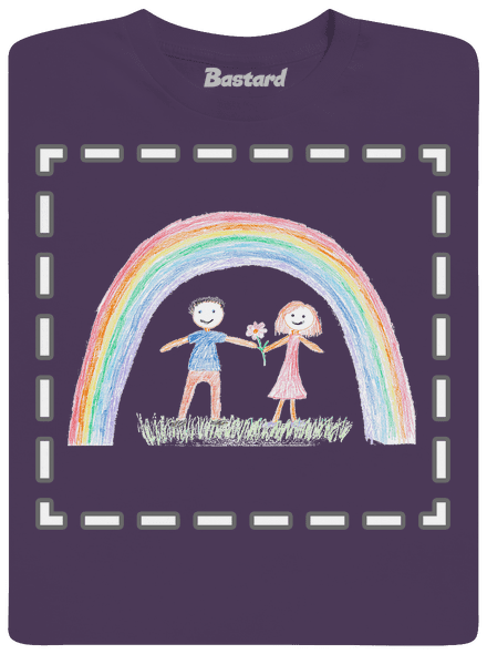 Detské kresby - Nahraj vlastnú pánske tričko Urban Purple