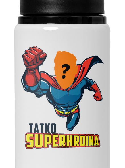 Tatko superhrdina flaša na vodu White
