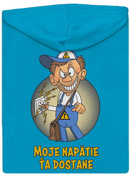 Moje napätie dámska mikina na zips Blue Atol