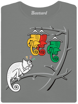 Ťažká voľba dámske tričko Dark Gray Melange