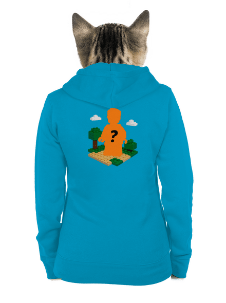 Lego z vlastnej fotky dámska mikina na zips Blue Atol