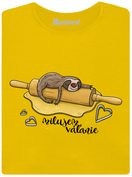 Milujem váľanie dámske tričko Yellow