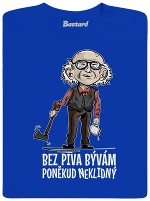 Neklidný bez piva pánske dlhý rukáv Royal Blue