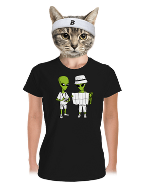 Mimozemšťania dámske športové tričko Black