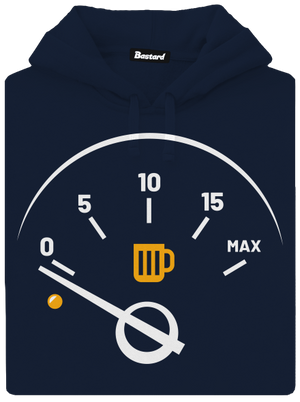 Prázdna nádrž pánska mikina klokanka Navy