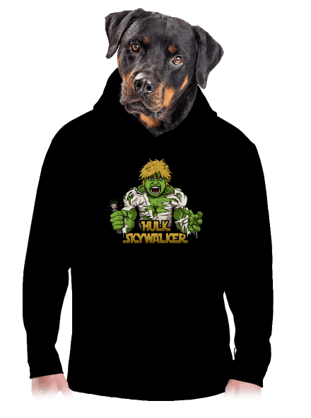 Hulk Skywalker pánska mikina klokanka Black