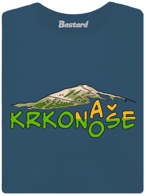 Krkonoše dámske tričko prémium Petrol Blue
