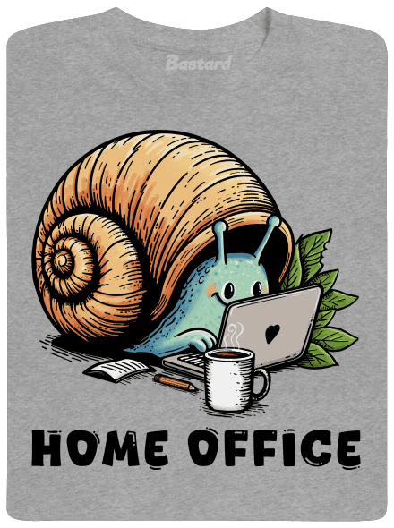 Slimákov home office pánske tričko Sport Grey