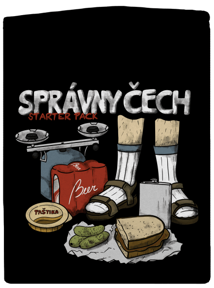 Správny Čech dámska mikina na zips Black