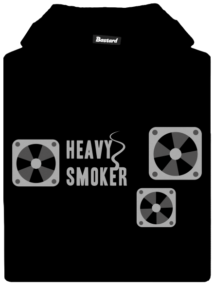 Heavy smoker detská mikina klokanka Black