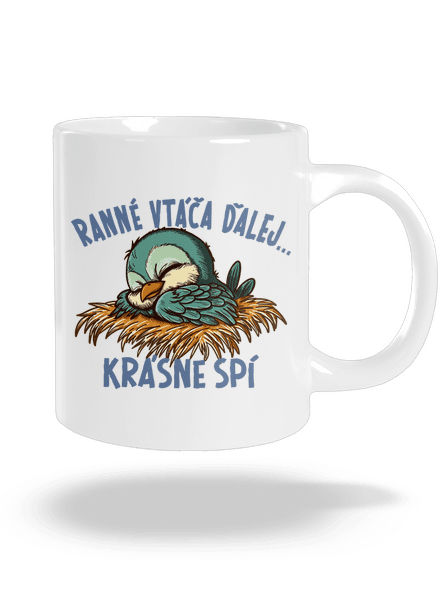 Ranné vtáča spí veľký hrnček White