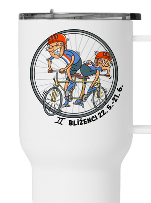 Cyklistický horoskop: Blíženci termohrnček White