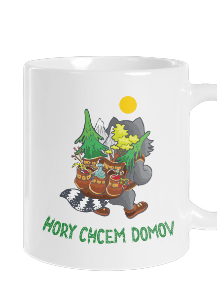 Hory chcem domov klasický hrnček White