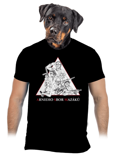 Arnieho sbor mazáků pánske tričko Black