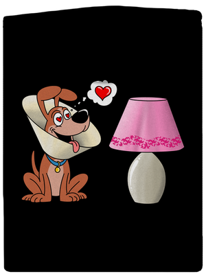 Zamilovaný pes pánska mikina na zips Black