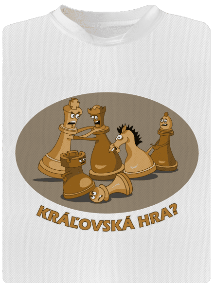 Kráľovská hra detské športové tričko White