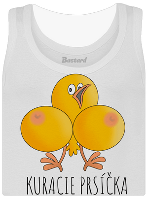 Kuracie prsíčka dámske tielko klasické White