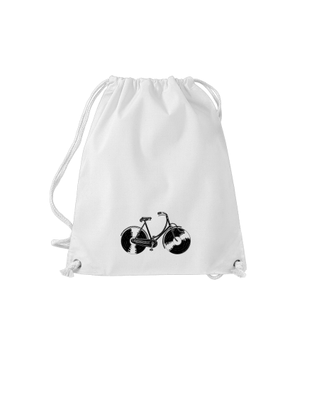 Gramofónový bicykel vak White
