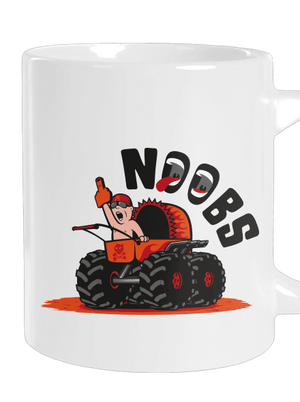 Monster stroller veľký hrnček White