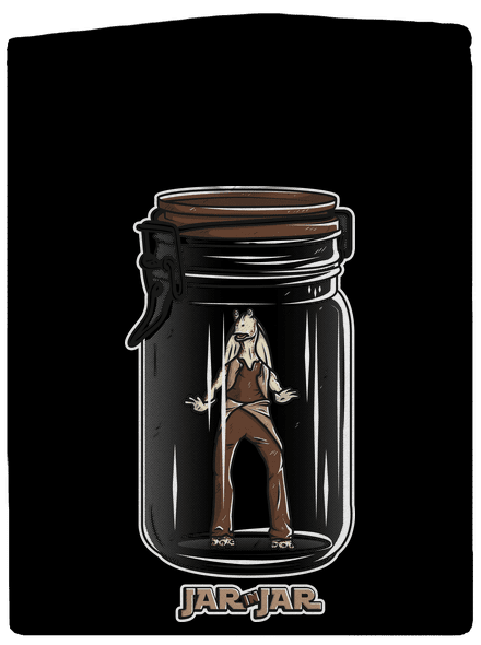 Jar in jar dámska mikina na zips Black