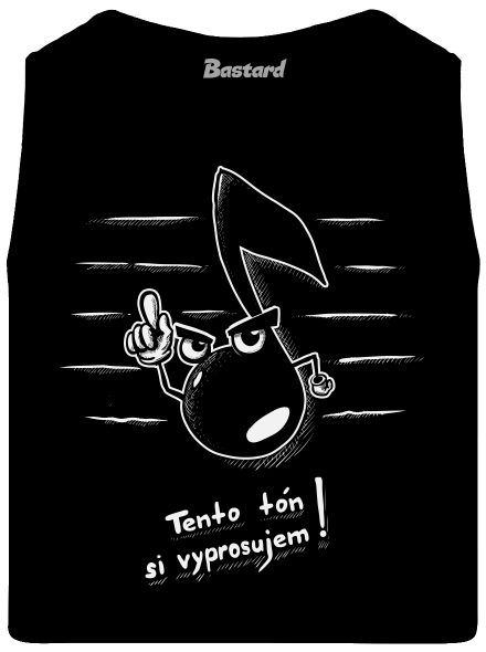 Tón pánske tielko Black