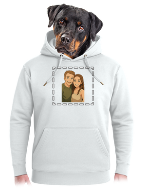 Ghibli efekt z vlastnej fotky unisex mikina premium Snowwhite