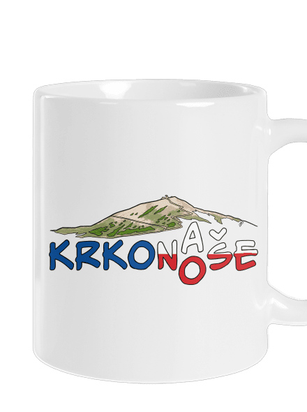 Krkonoše klasický hrnček White