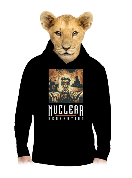 Nuclear generation detská mikina klokanka Black