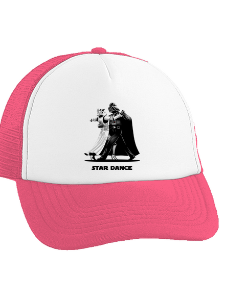Star dance šiltovka truckerka Fluorescent Pink cap