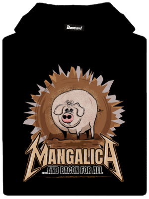 Mangalica pánska mikina klokanka Black