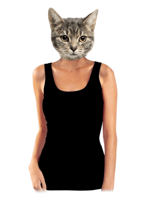 Bez potlače dámske tielko klasické Black