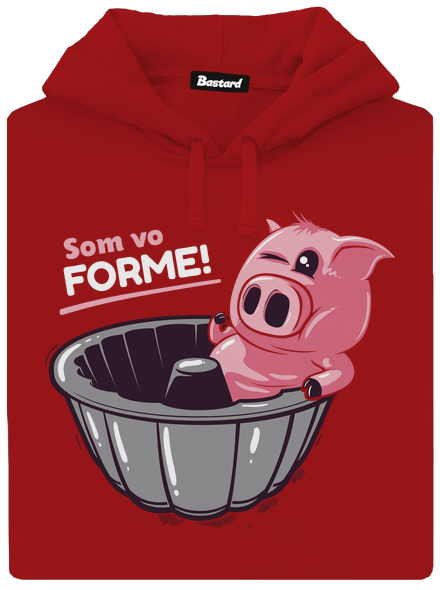 Vo forme dámska mikina klokanka Red Mal