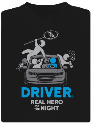 Driver pánske športové tričko Black