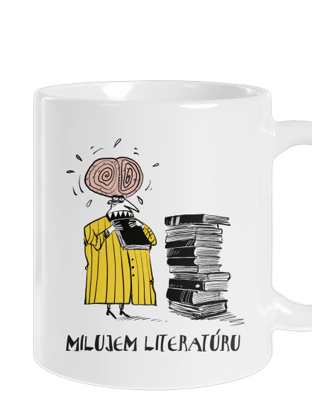 Milujem literatúru klasický hrnček White