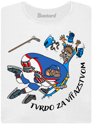 Tvrdo za víťazstvom dámske tričko prémium White