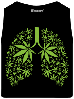 Ganja pľúca pánske tielko Black