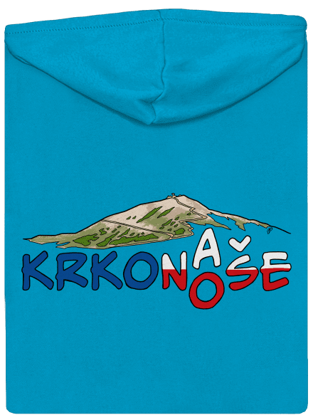 Krkonoše dámska mikina na zips Blue Atol