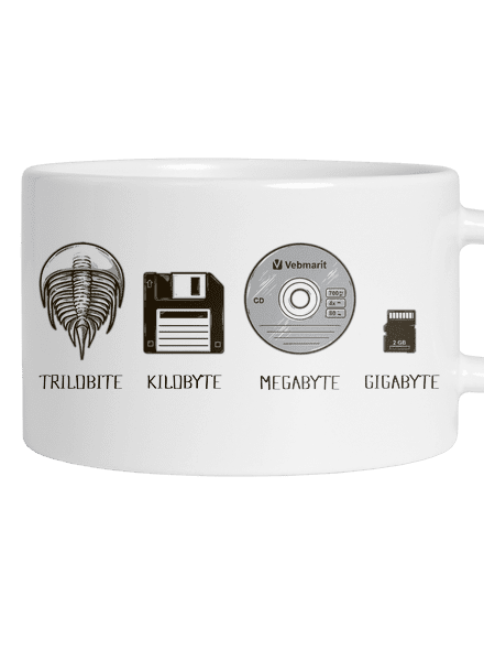 Trilobite hrnček makronka White
